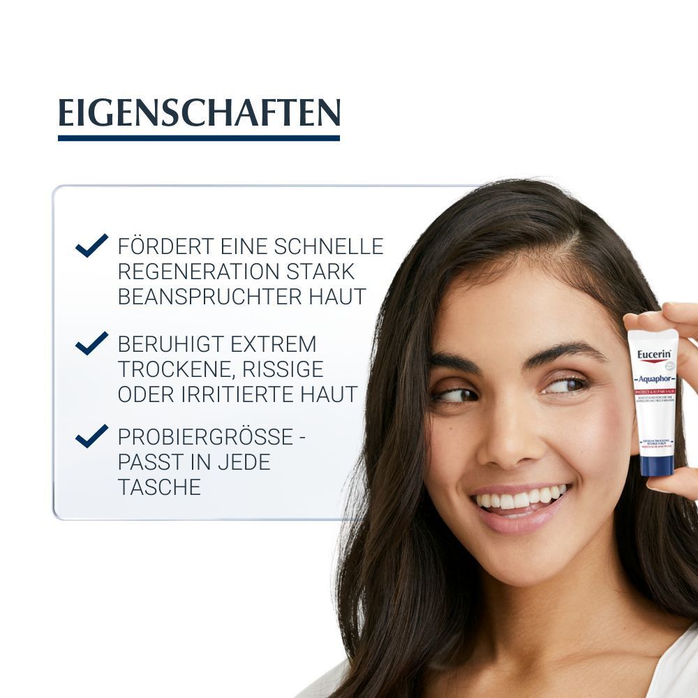 Eucerin® Aquaphor Protect & Repair Salbe – Schützt & pflegt stark beanspruchte Haut – Unterstützt die Hautregeneration