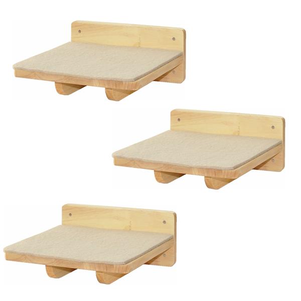 Nanook 3-er Set Katzentreppe für Wandmontage