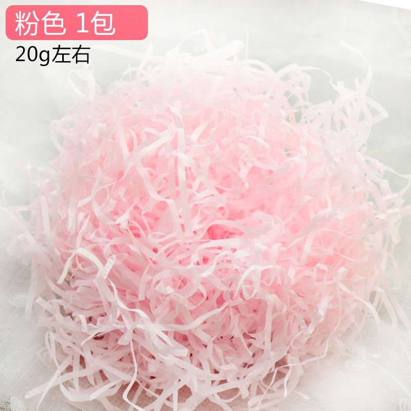 Bakebask - Decoraties van raffia versnipperd papier