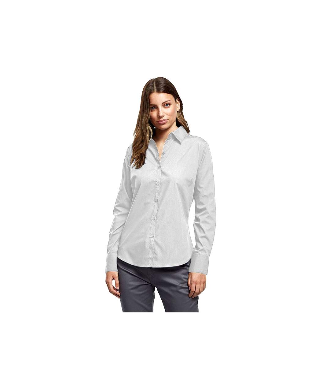 Premier - Chemisier à manches longues - Femme (Blanc) - UTRW1090