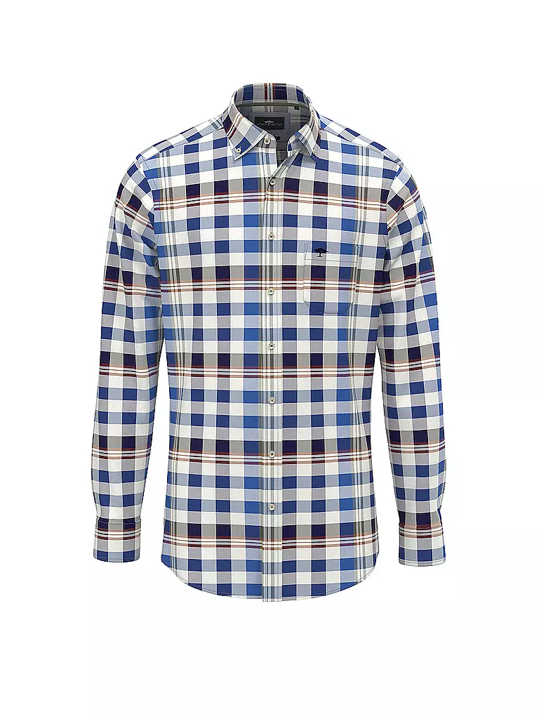 FYNCH HATTON Hemd Causal Fit blau