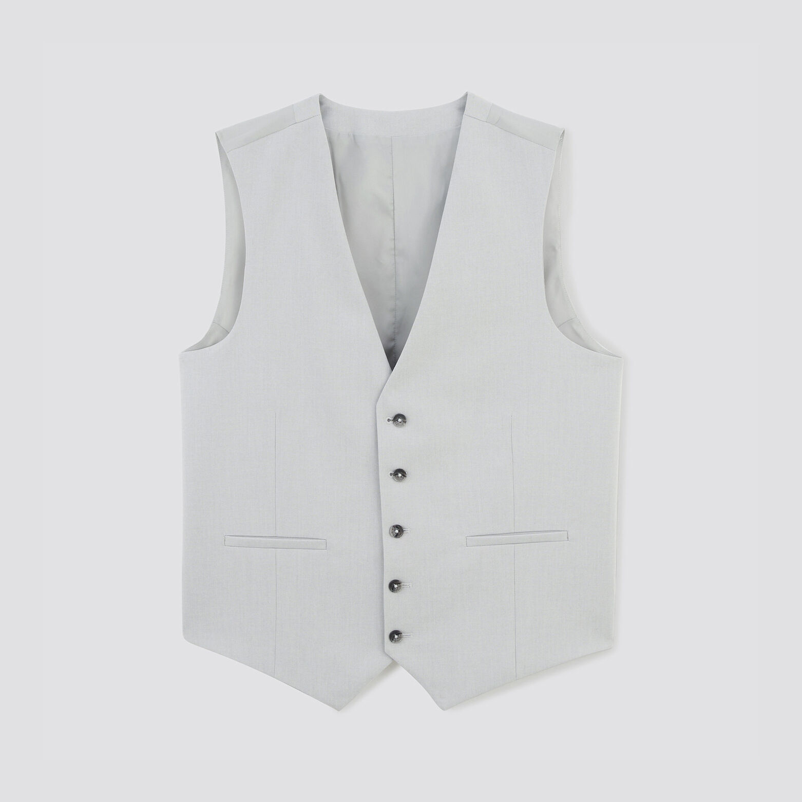 Gilet de costume bi-ton Gris clair