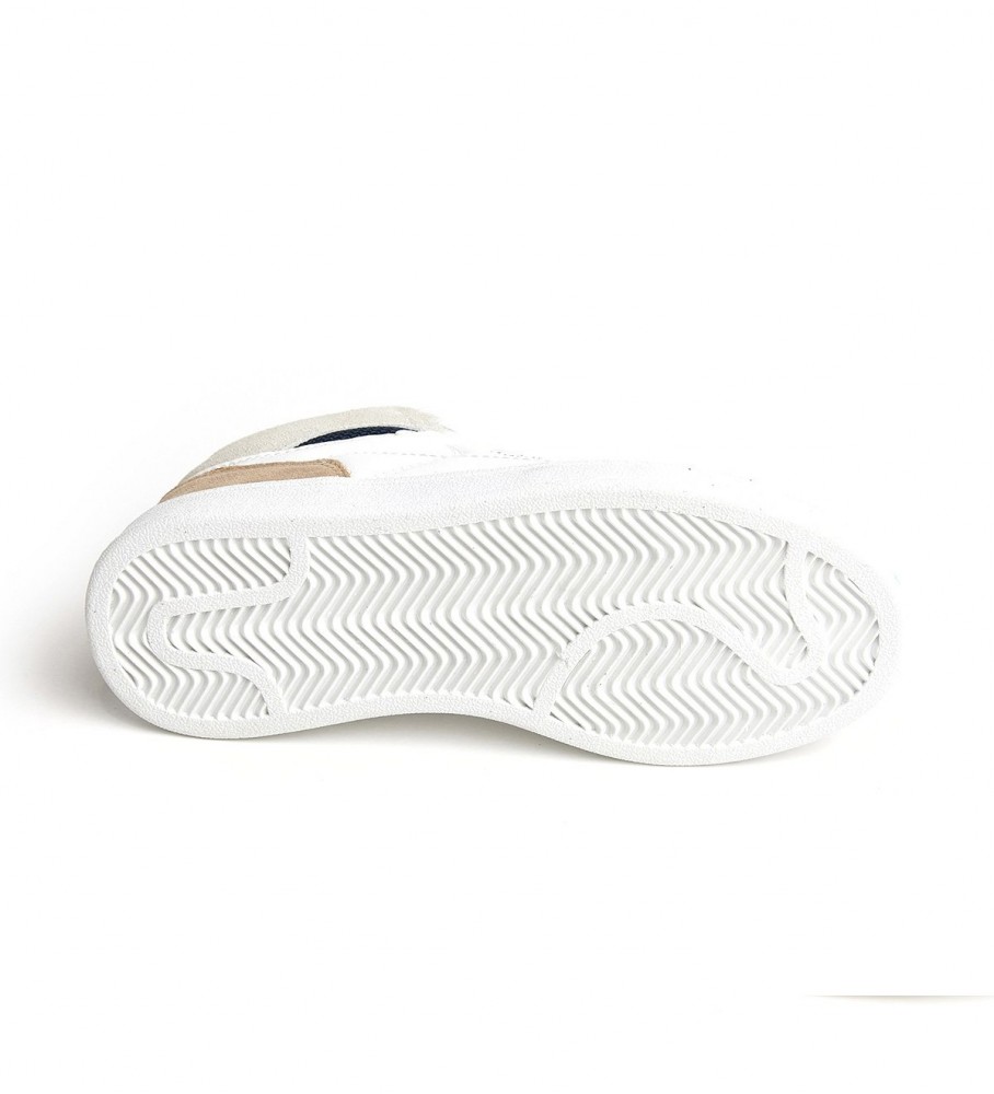 Tênis Pepe Jeans Player Britboot de couro branco