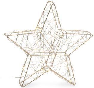 Lumineo - Ster - Goud - Micro LED - Binnen - Batterij met Timer