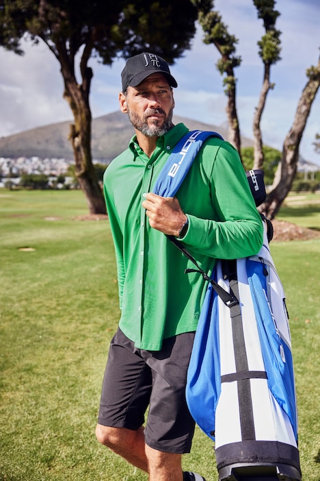 JAY-PI Piqué-Hemd FLEXNAMIC®, Golf, Buttondown-Kragen, Modern Fit