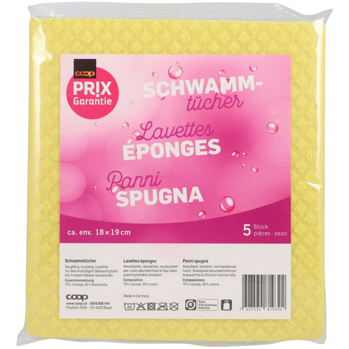 Prix Garantie Schwammtücher 5 Stück