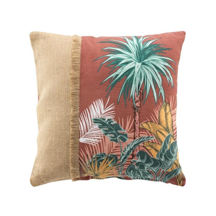 COUSSIN DEHOUSSABLE FRANGES 45X45CM COTON ET JUTE PALMANOVA