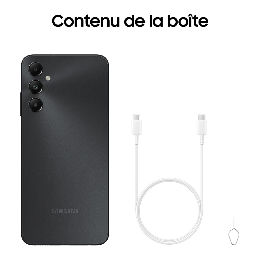 Samsung Galaxy A05s (Noir) - 64 Go - 4 Go Pack Coque