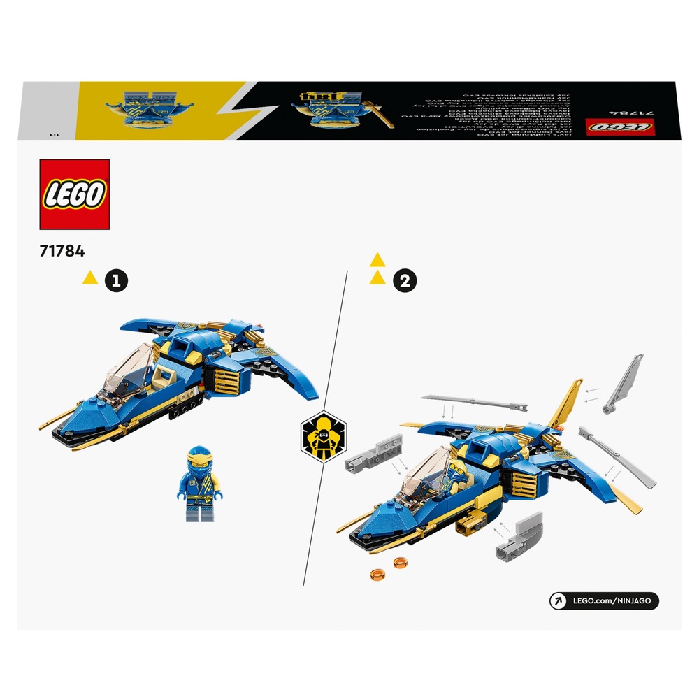 LEGO NINJAGO 71784 Jays Lightning Jet EVO Spielzeugflugzeug-Set