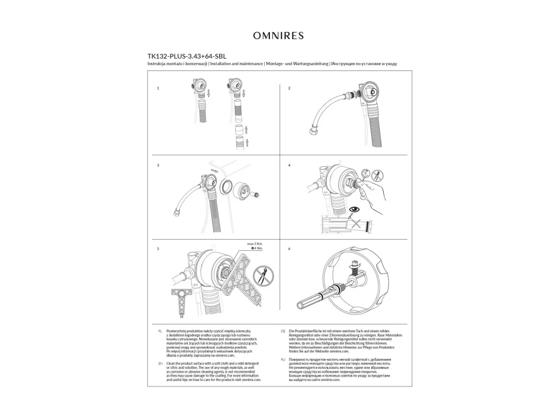 Ensemble de vidange de baignoire avec bonde extra-plat en laiton - Doré