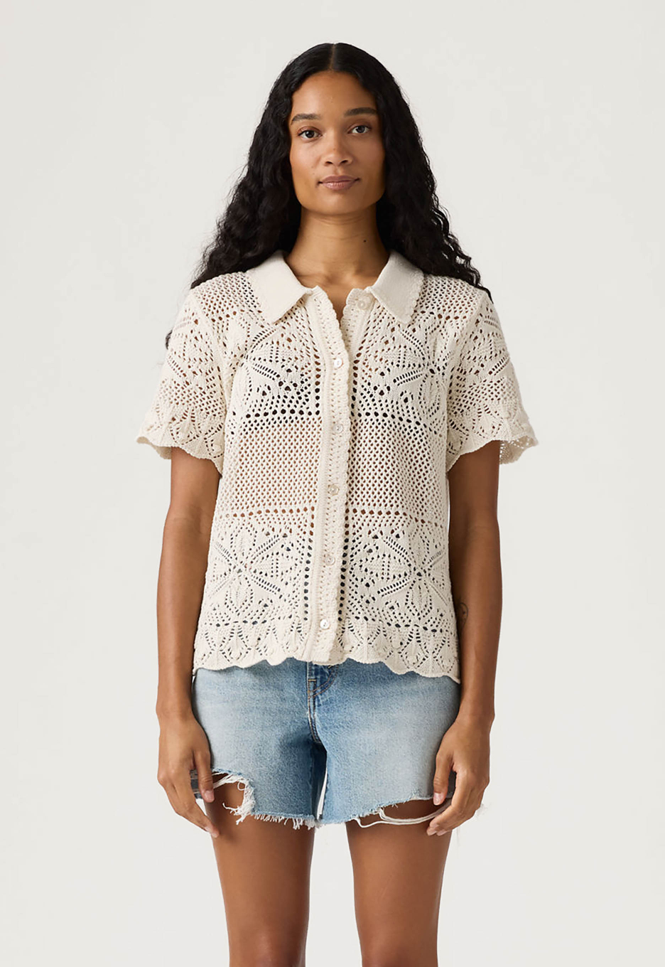 Levi's Susanna Floral Gehaakte Blouse