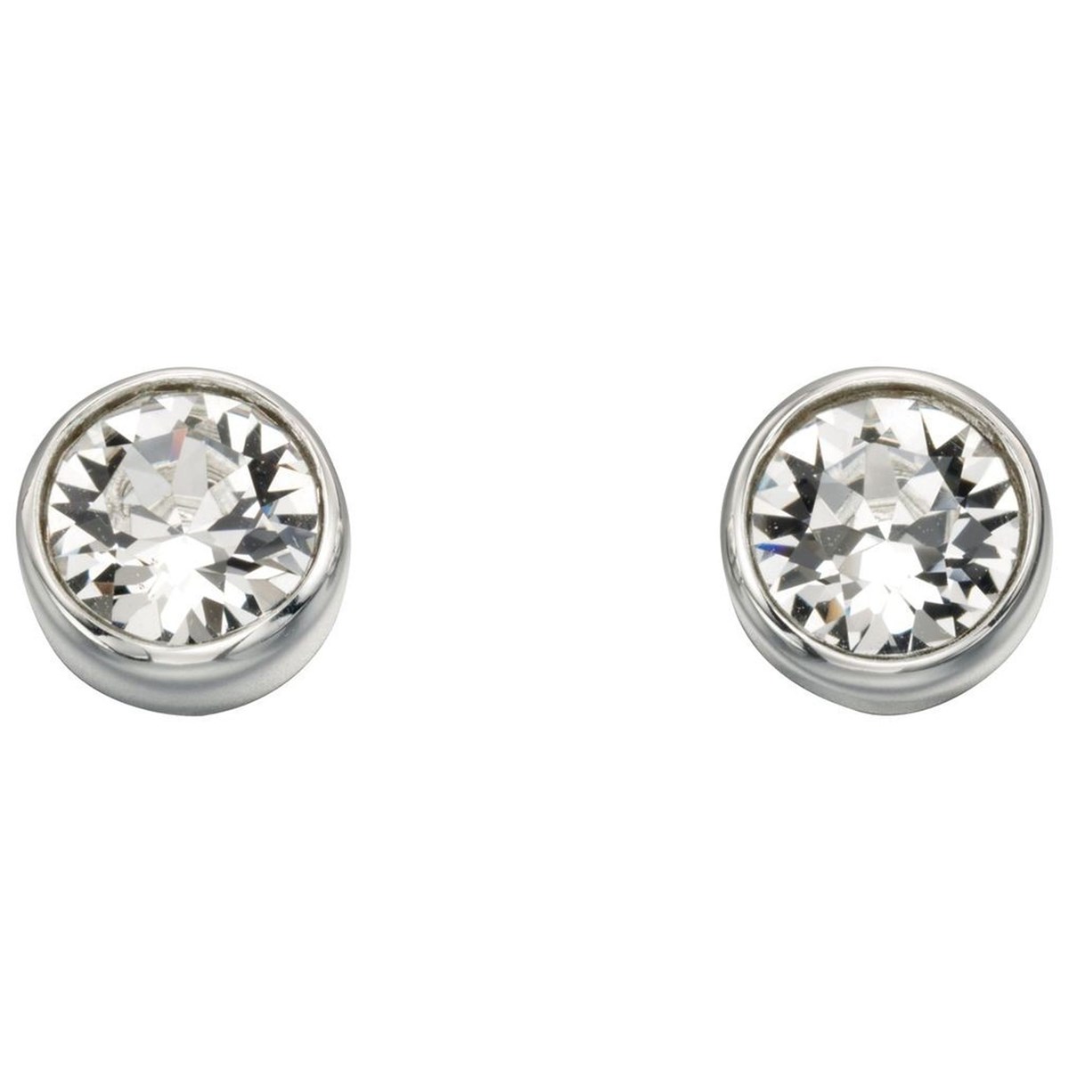 Boucle d'oreille zirconia en argent 925/1000
