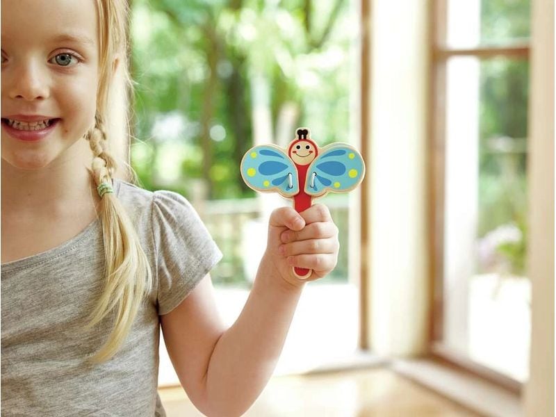 Hape Musikspielzeug Rhythmus-Kit Natur Kindgerechte Instrumente