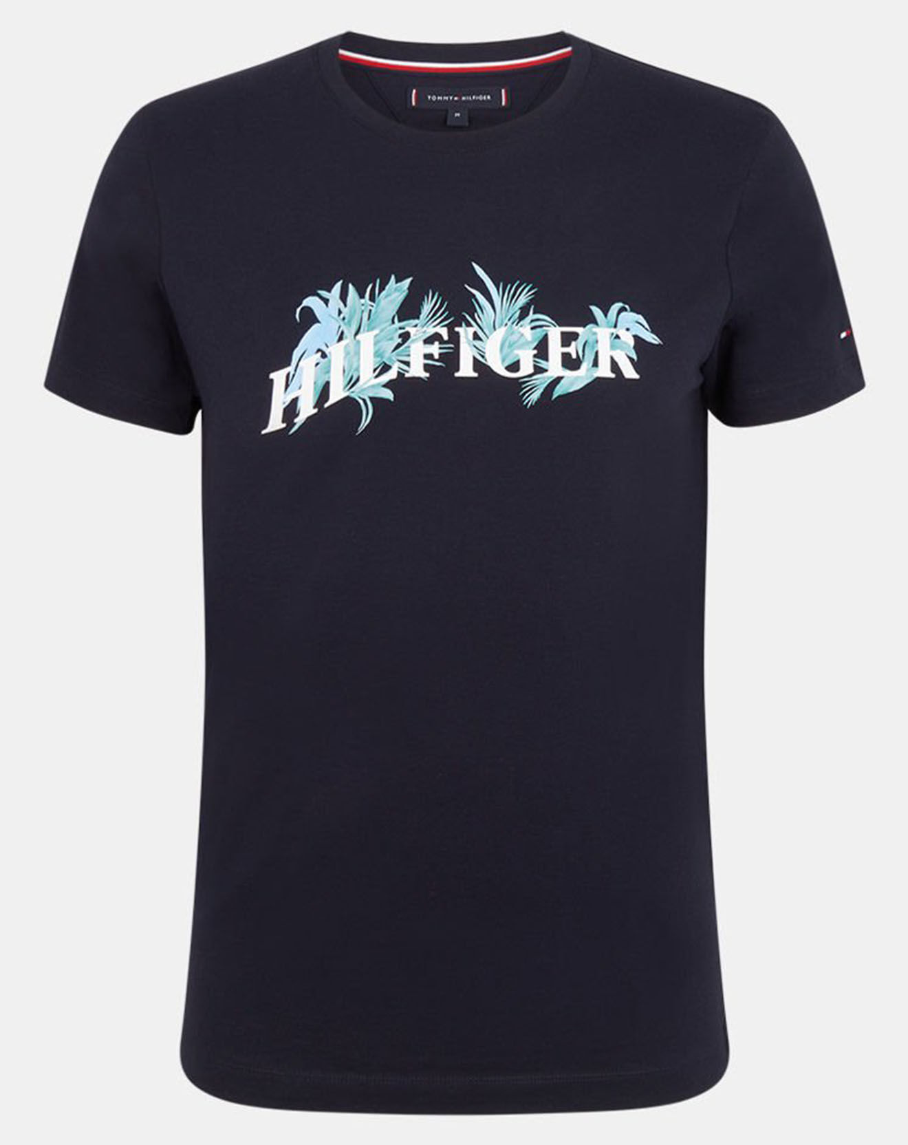 Tommy Hilfiger T-Shirt Palm Floral bleu marine