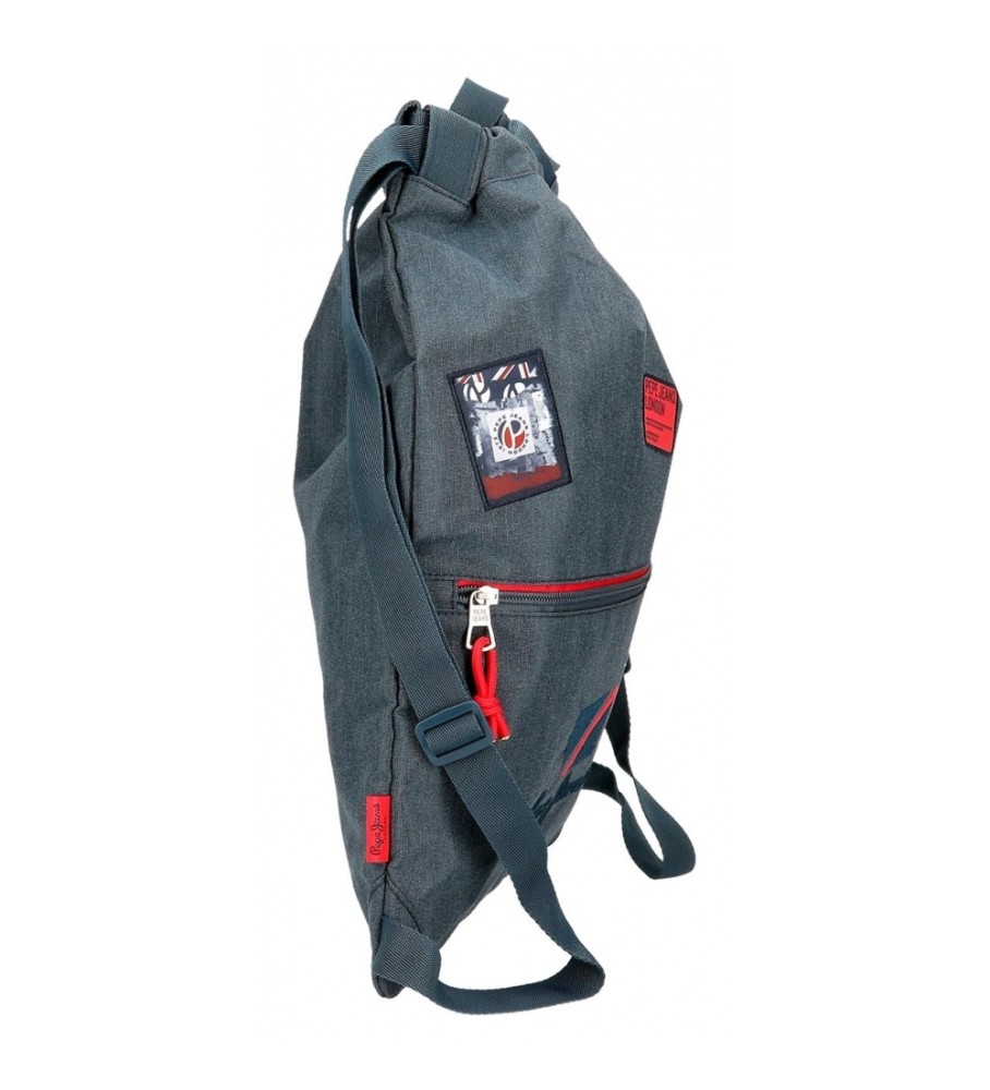 Mochila com cordão Pepe Jeans Kay, cinza