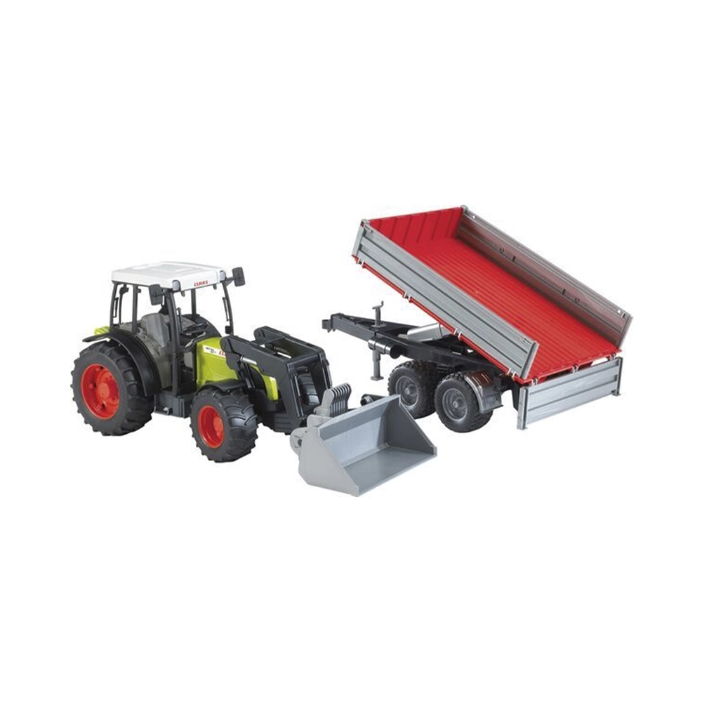Bruder Claas Nectis 267 F mit Frontlader & Anhänger