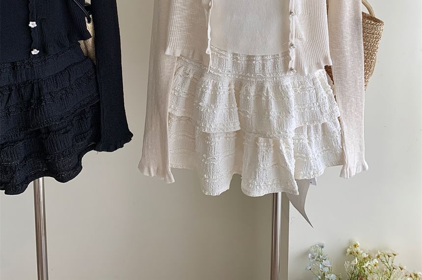 Dute - Set: effen vest + crop top