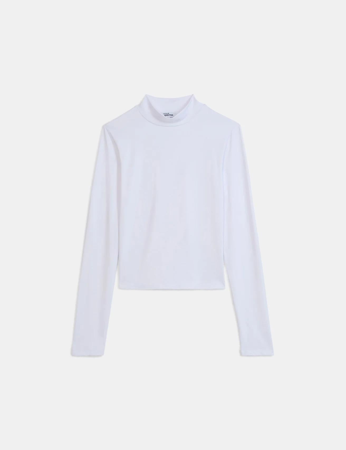 T-shirt col montant blanc