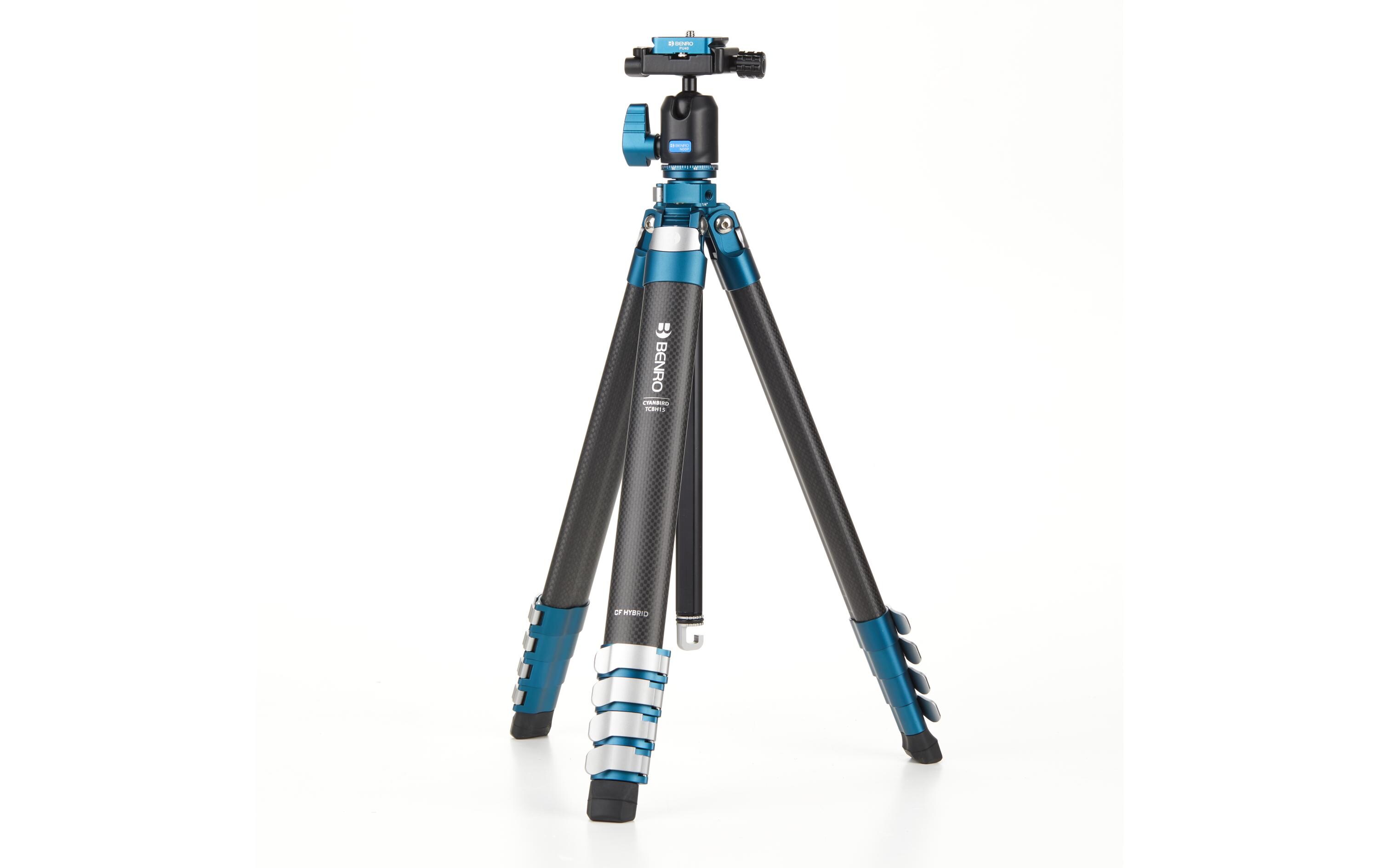 Stativ TCBH15N00P Cyanbird Kit Alu Carbon<br>Kompaktes Stativ aus Kohlefaser und Aluminium