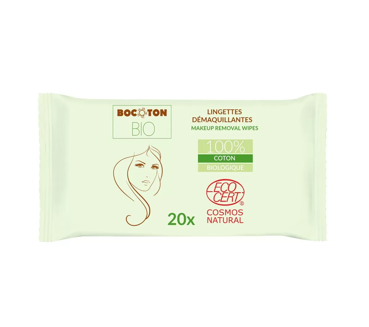 Bocoton Bio Makeup Wipes - 20 stk.
