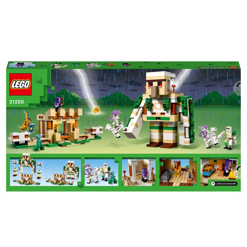 LEGO Minecraft 21250 Die Eisengolem-Festung 2-in-1 Burg-Spielset