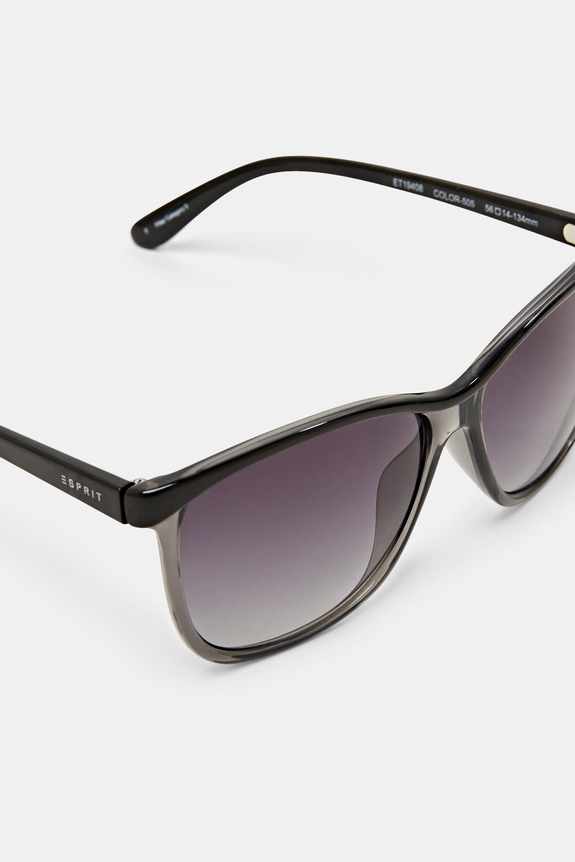 Lunettes de soleil à monture semi-transparente