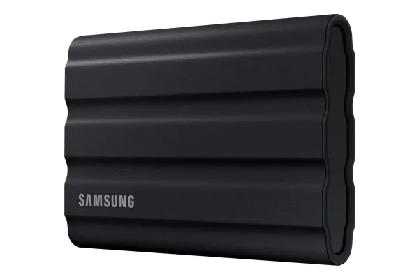 Samsung T7 Shield MU-PE4T0S - SSD - krypteret - 4 TB - ekstern (bærbar) - USB 3.2 Gen 2 (USB-C stikforbindelse) - 256-bit AES - sort