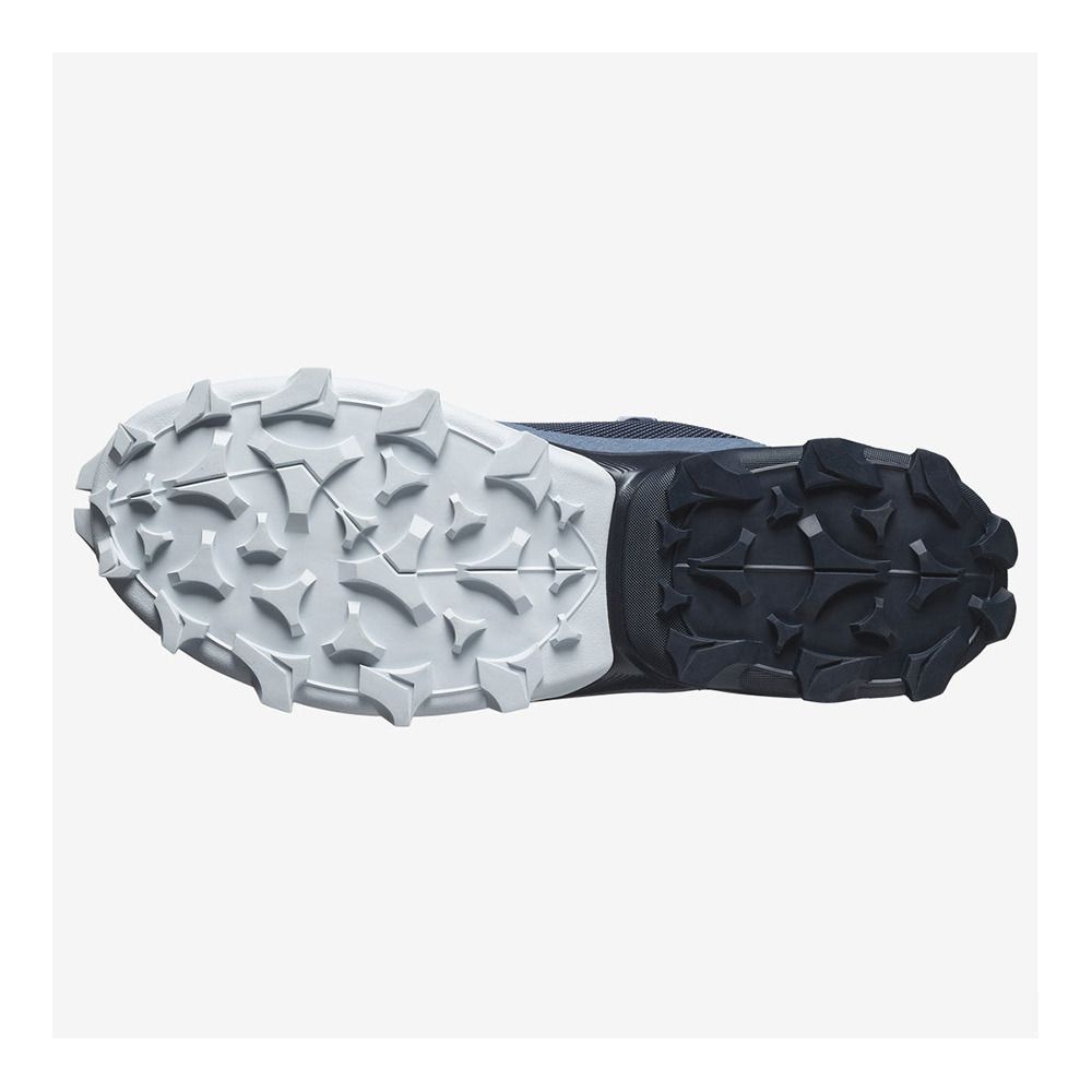 Salomon CROSS OVER 2 GTX - Chaussures randonné Homme bering sea/carbon/pearl blue