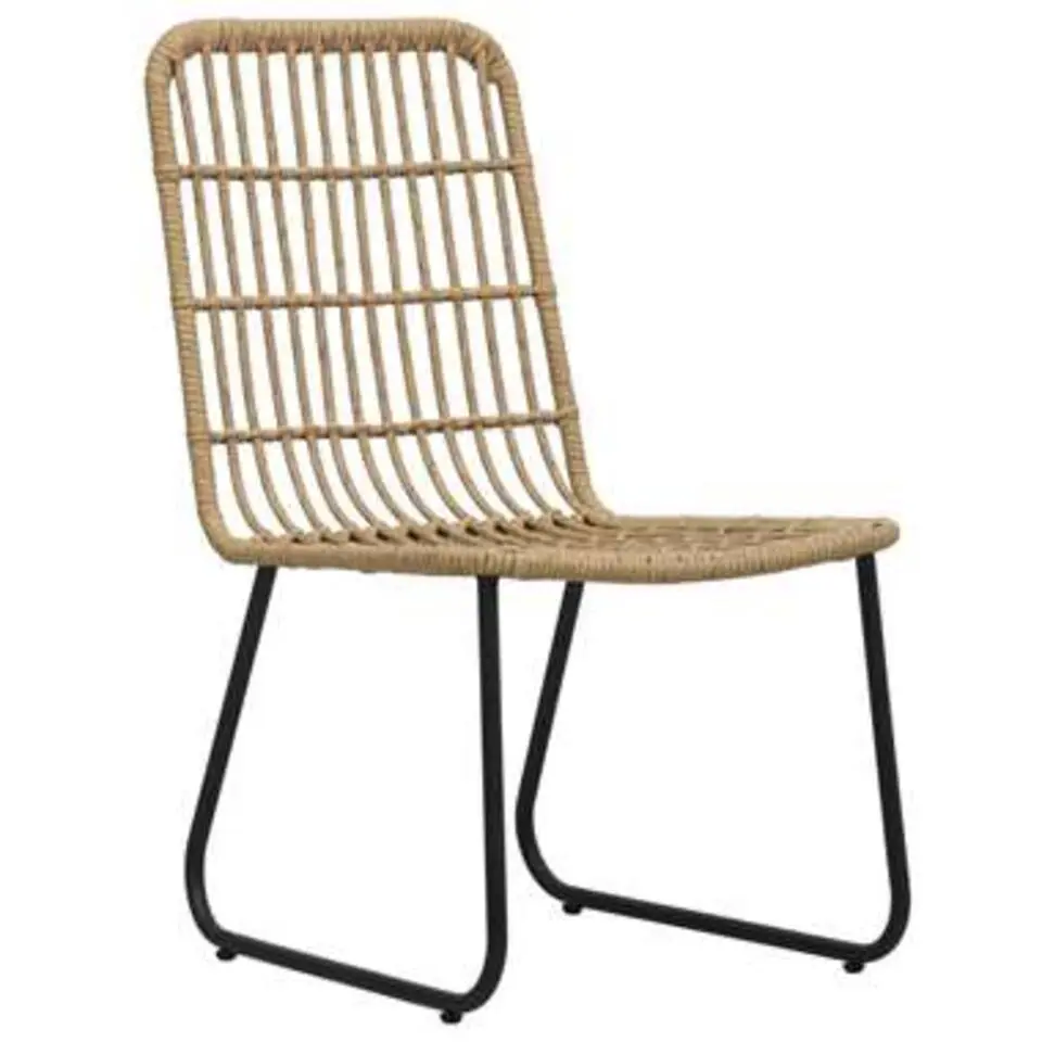 vidaXL - Bistroset - Bruin - Poly rattan
