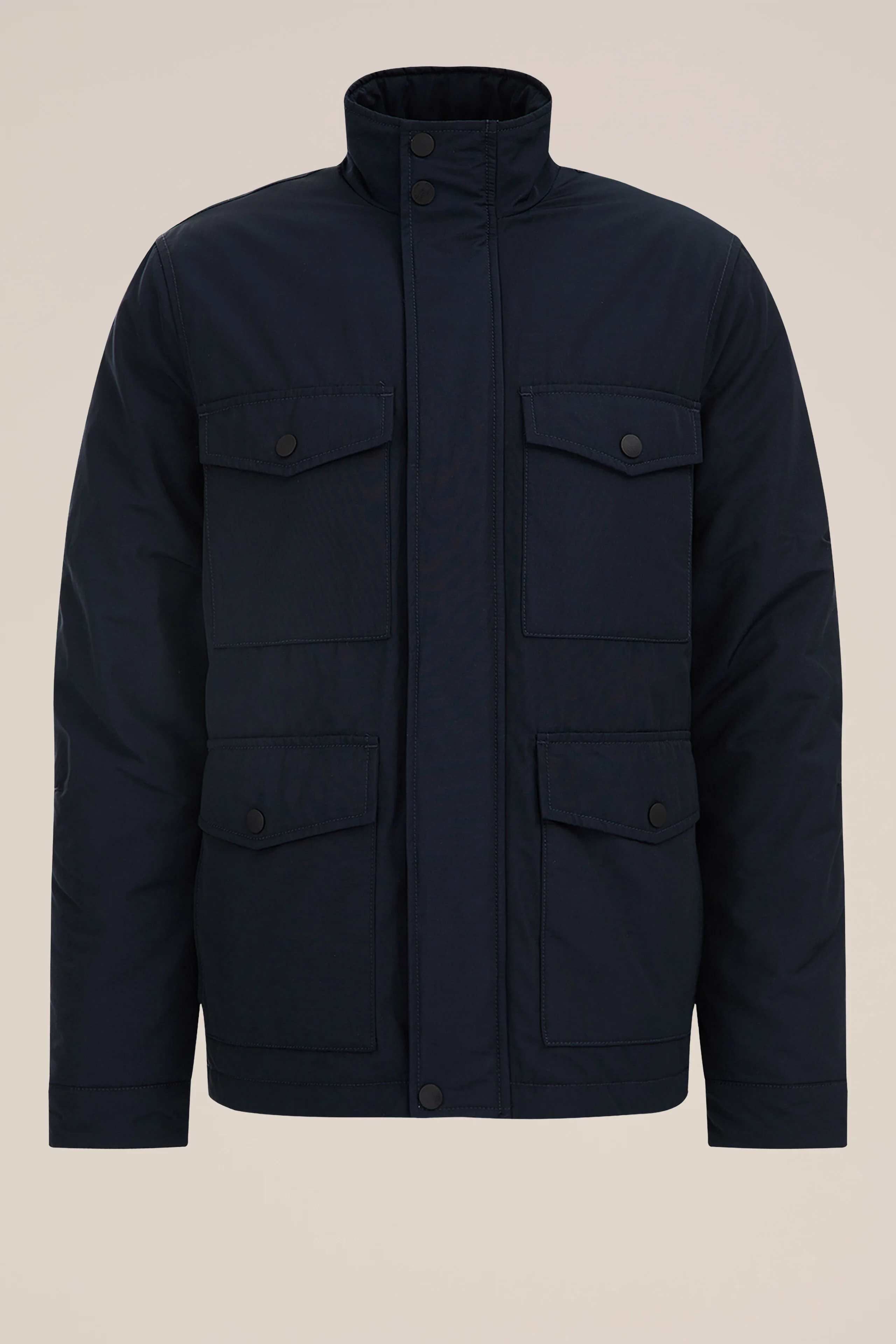 waterafstotend jack met opgestikte zakken WE Fashion Marineblauw
