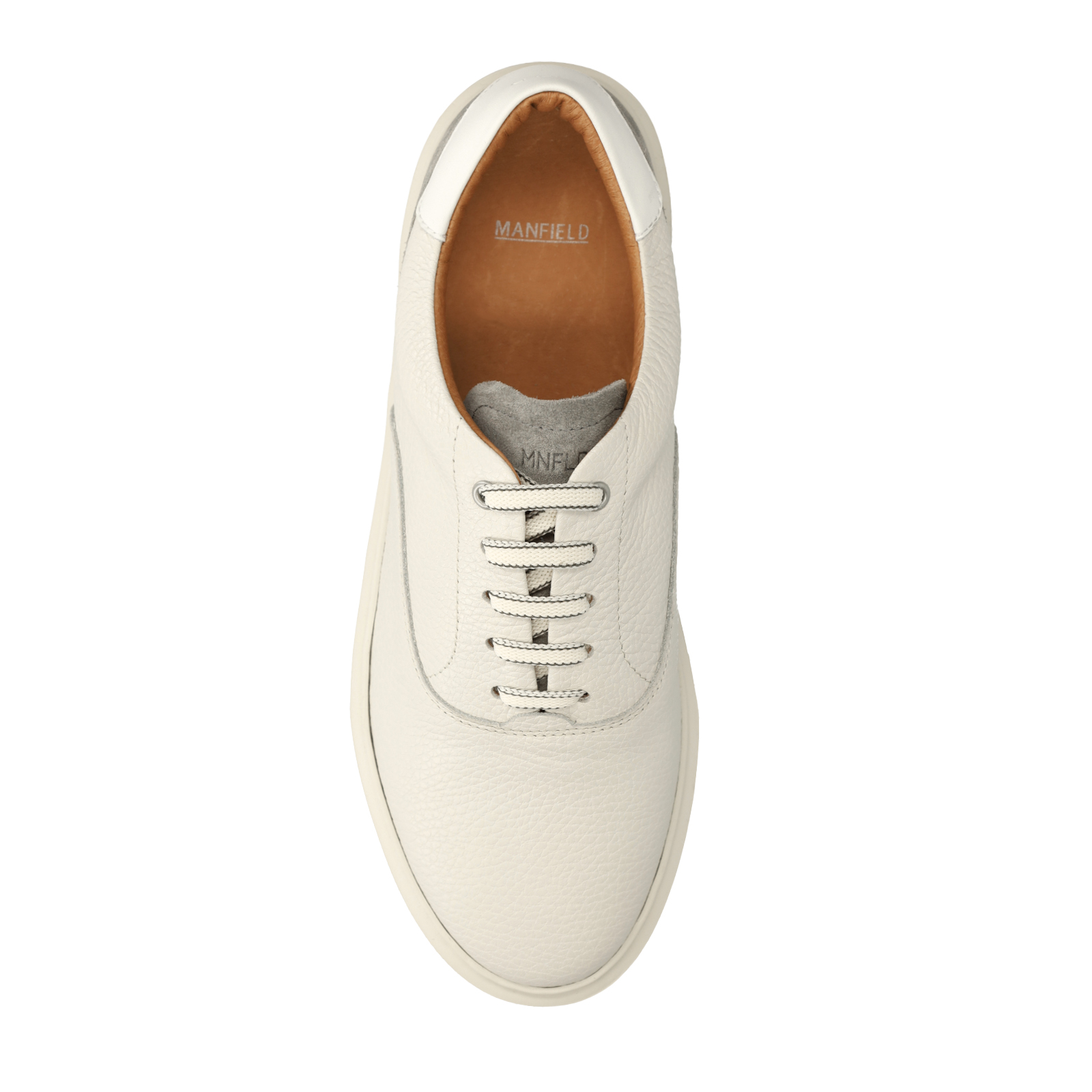 Off white leren sneakers