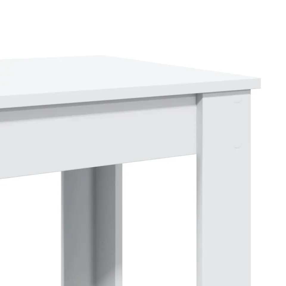 vidaXL - Wit Bartafel - Bewerkt hout - 102x50x103.5 cm