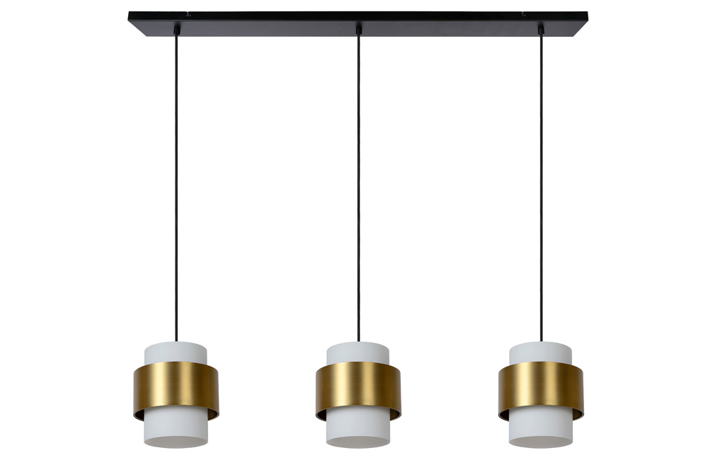 Lucide Firmin hanglamp 110cm 3x E27 goud mat