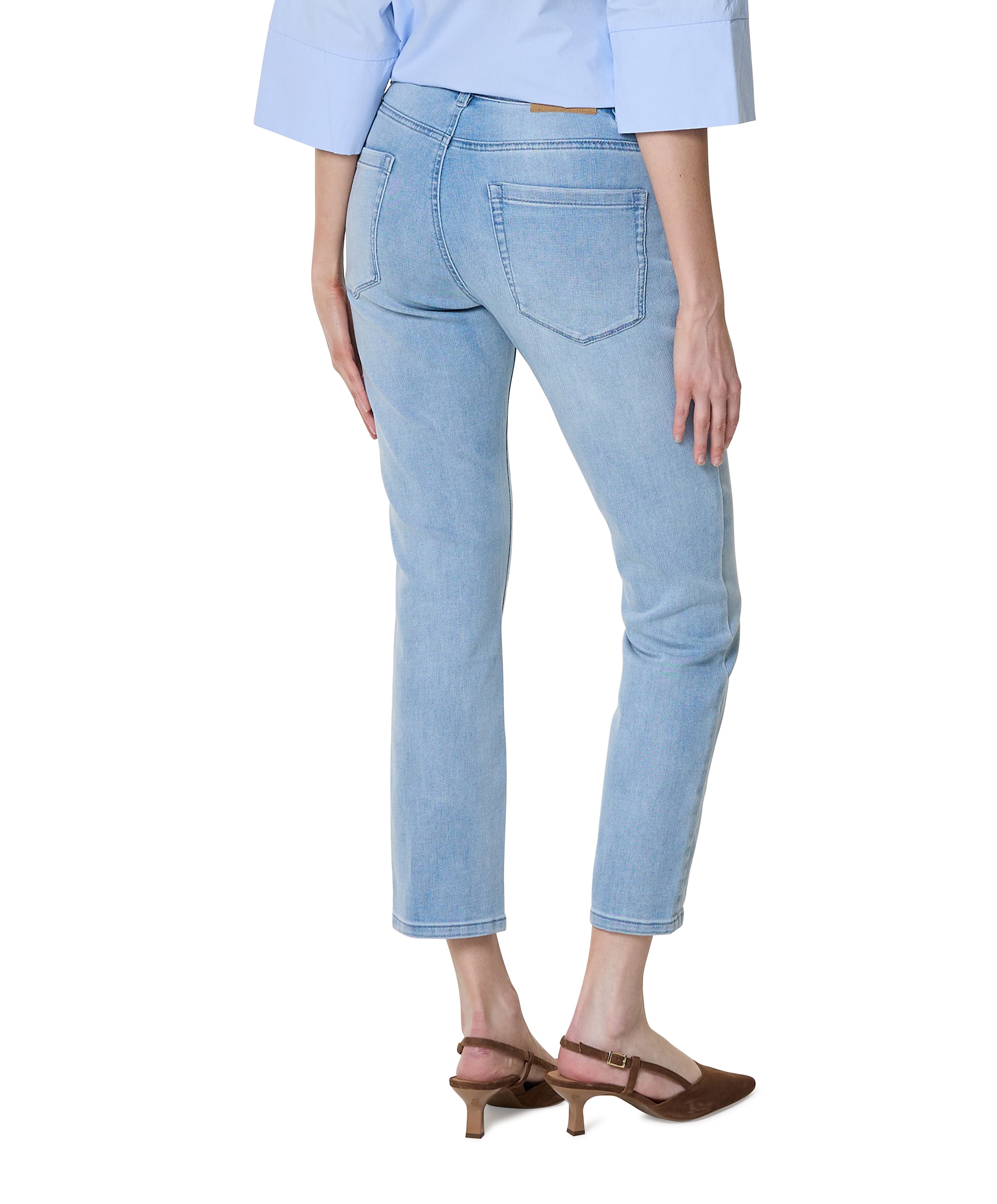 Red Button Sissy & Embroid Bleach dames jeans blauw