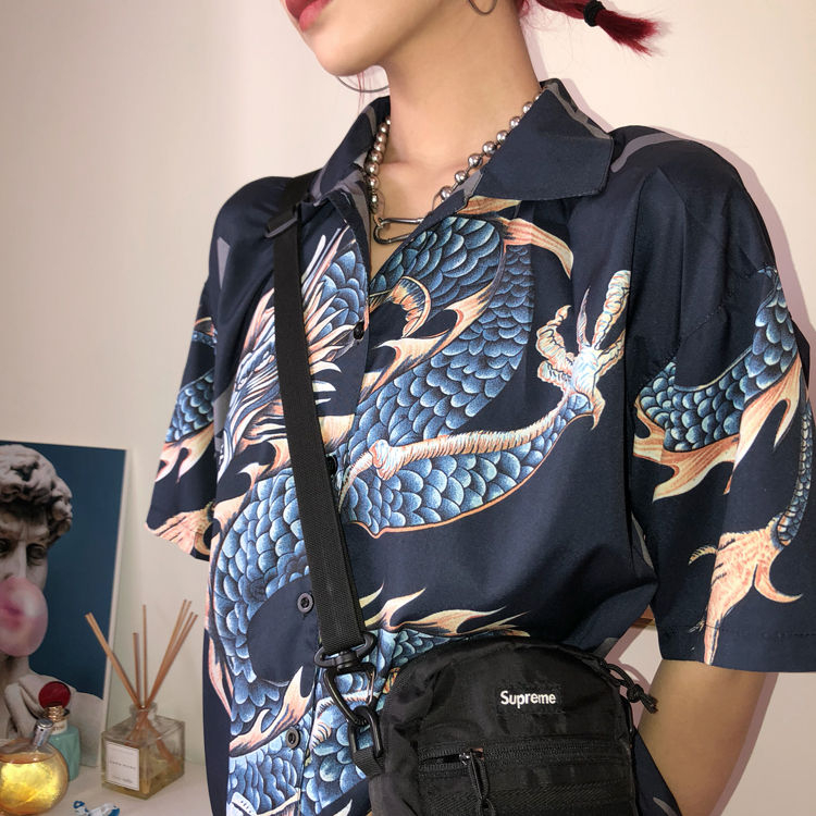RONIN - T-shirt met korte mouwen en drakenprint