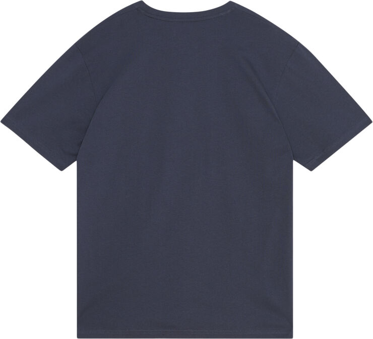 Wood Wood WWAce AA Chest Print Tshirt Dark navy
