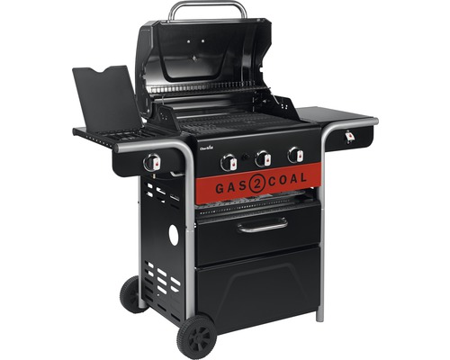 Char-Broil Gasgrill Houtskoolgrill Hybride Grill Gas2Coal 2.0 330 133,4 x 62,9 cm 3-pits