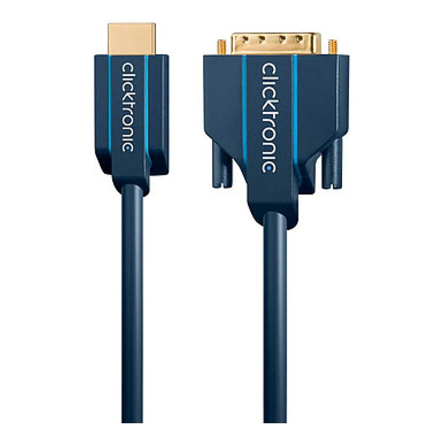 Clicktronic câble HDMI / DVI - 3 m