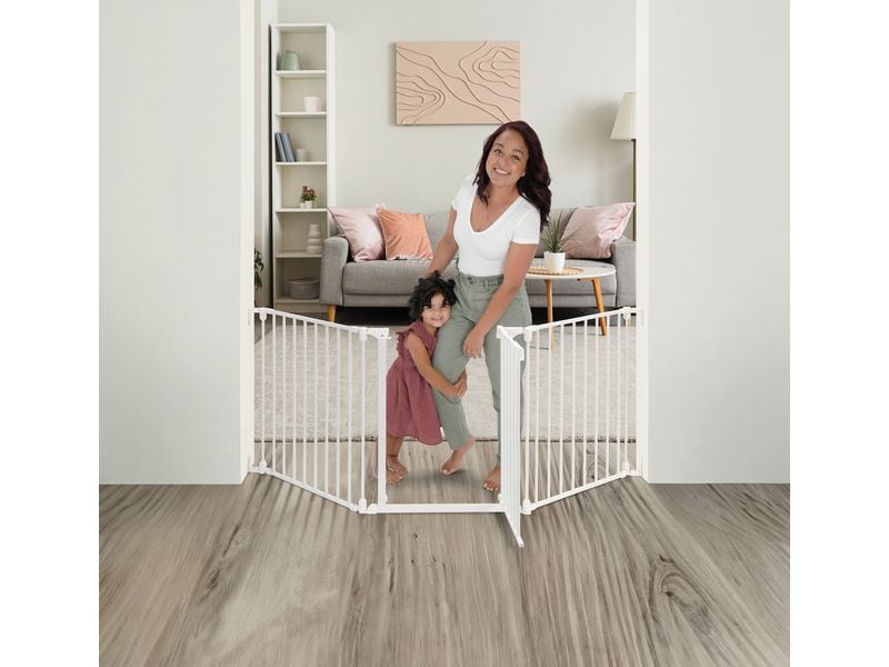 DREAMBABY Türschutzgitter Discovery 3 74.5 cm - 195 cm 3-Paneele Adapta Schutzgitter