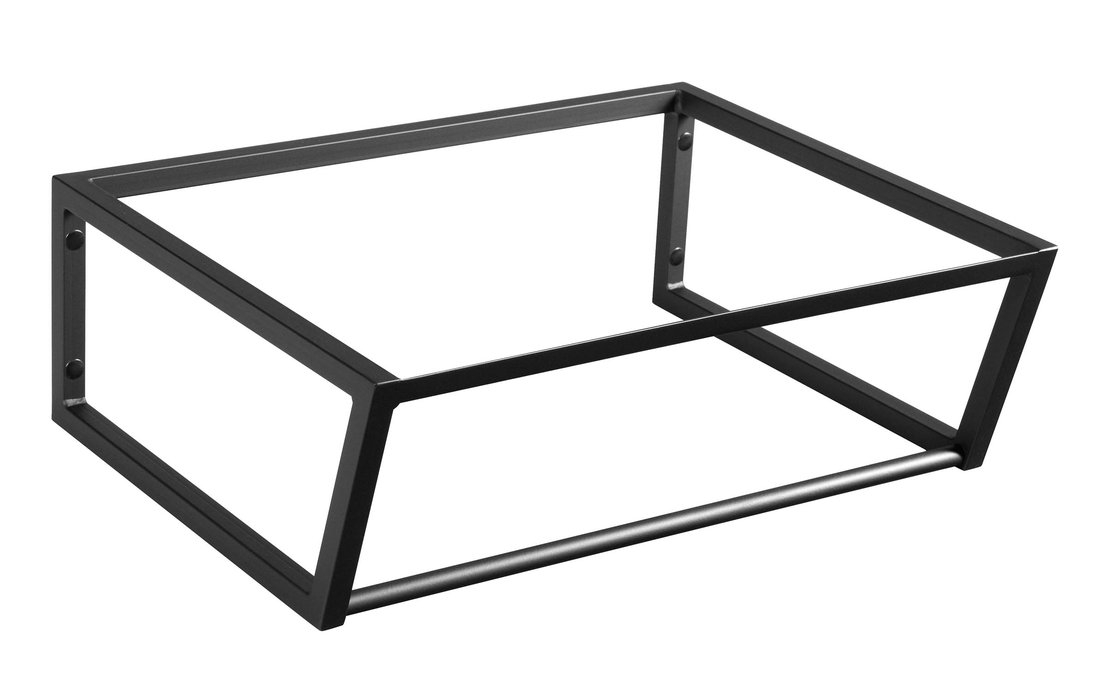 Sapho Industrial wastafel frame mat zwart 60cm