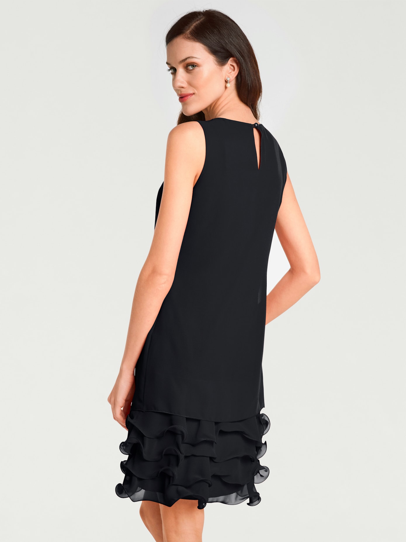 Robe de cocktail qualité crêpe légère et fluide