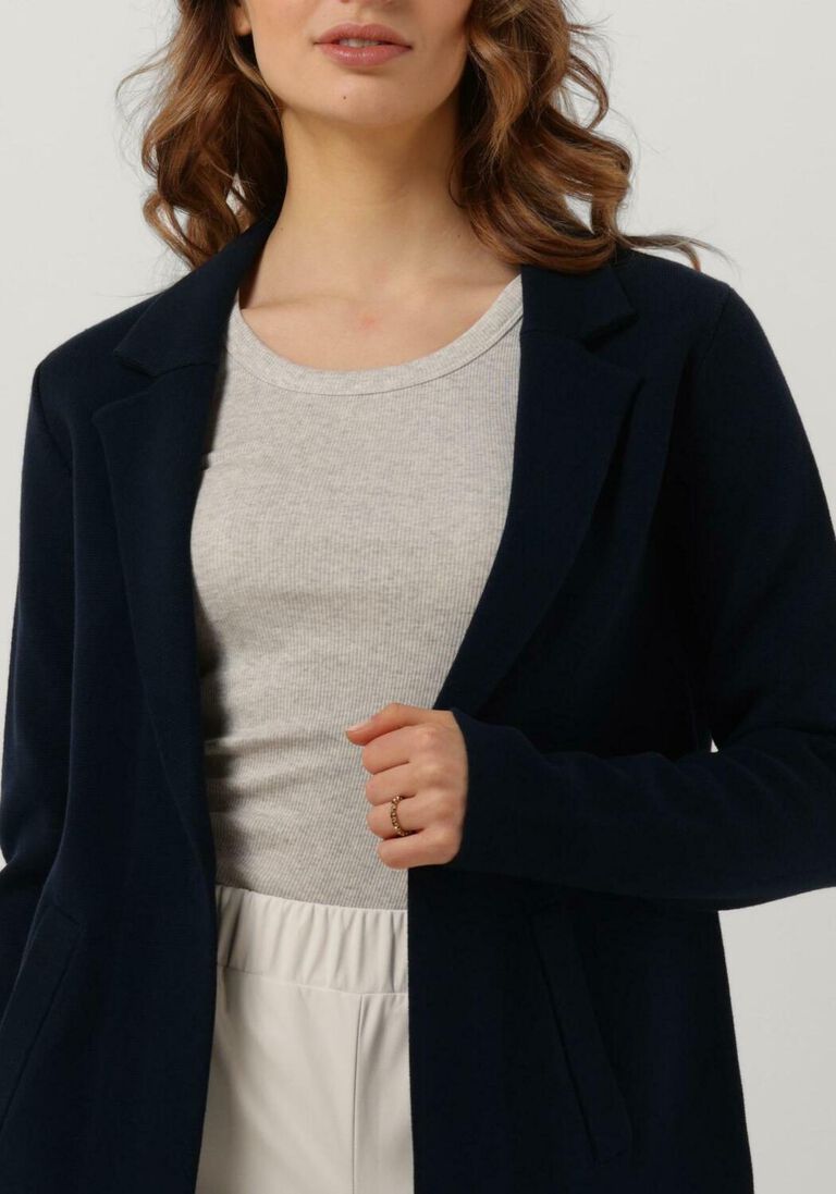 KNIT-TED blauwe knit-ted vest sammie