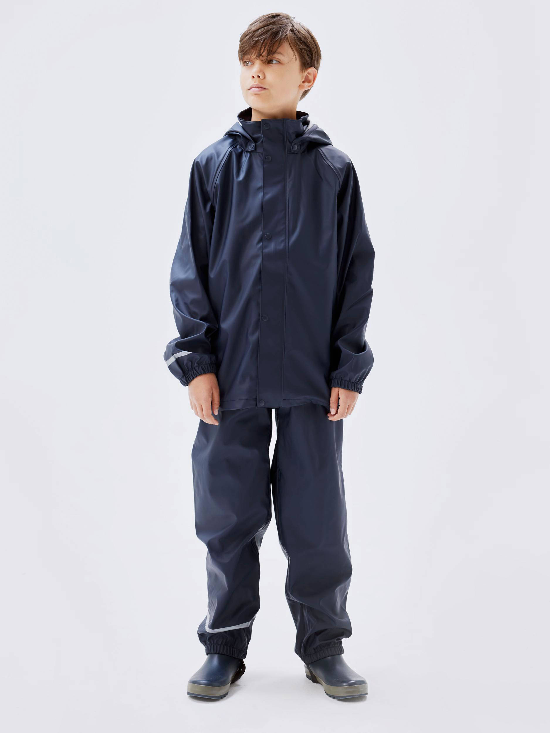 NAME IT kids regenpak Donkerblauw