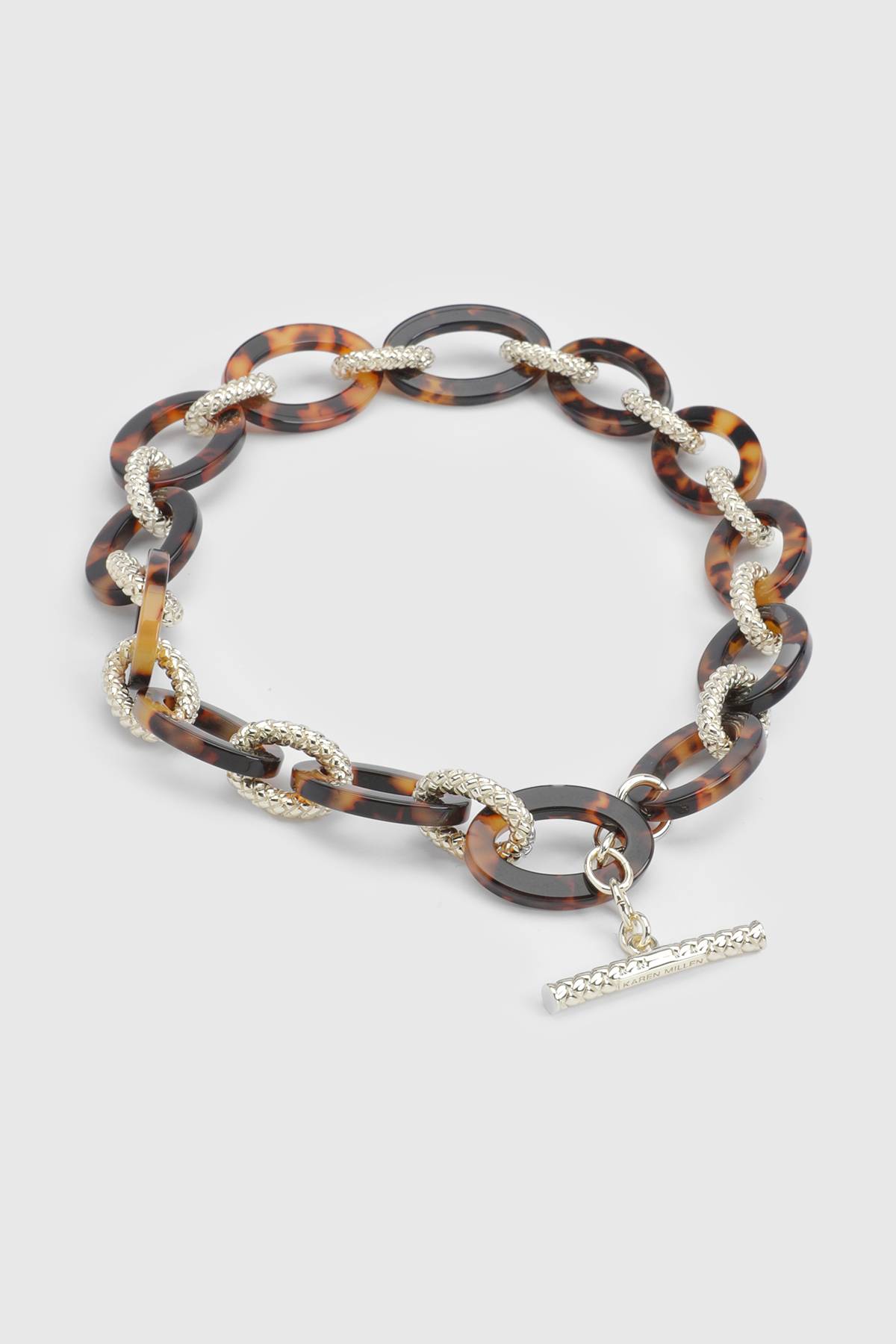 KarenMillen Collier à Maillons Tressés en Acrylique