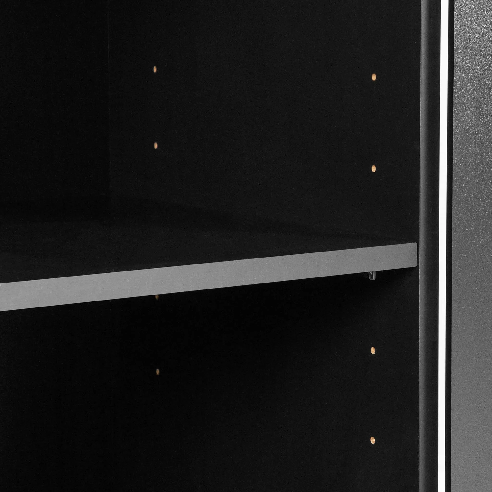 South Shore Armoire de Rangement 2 Portes - Morgan Noir Solide