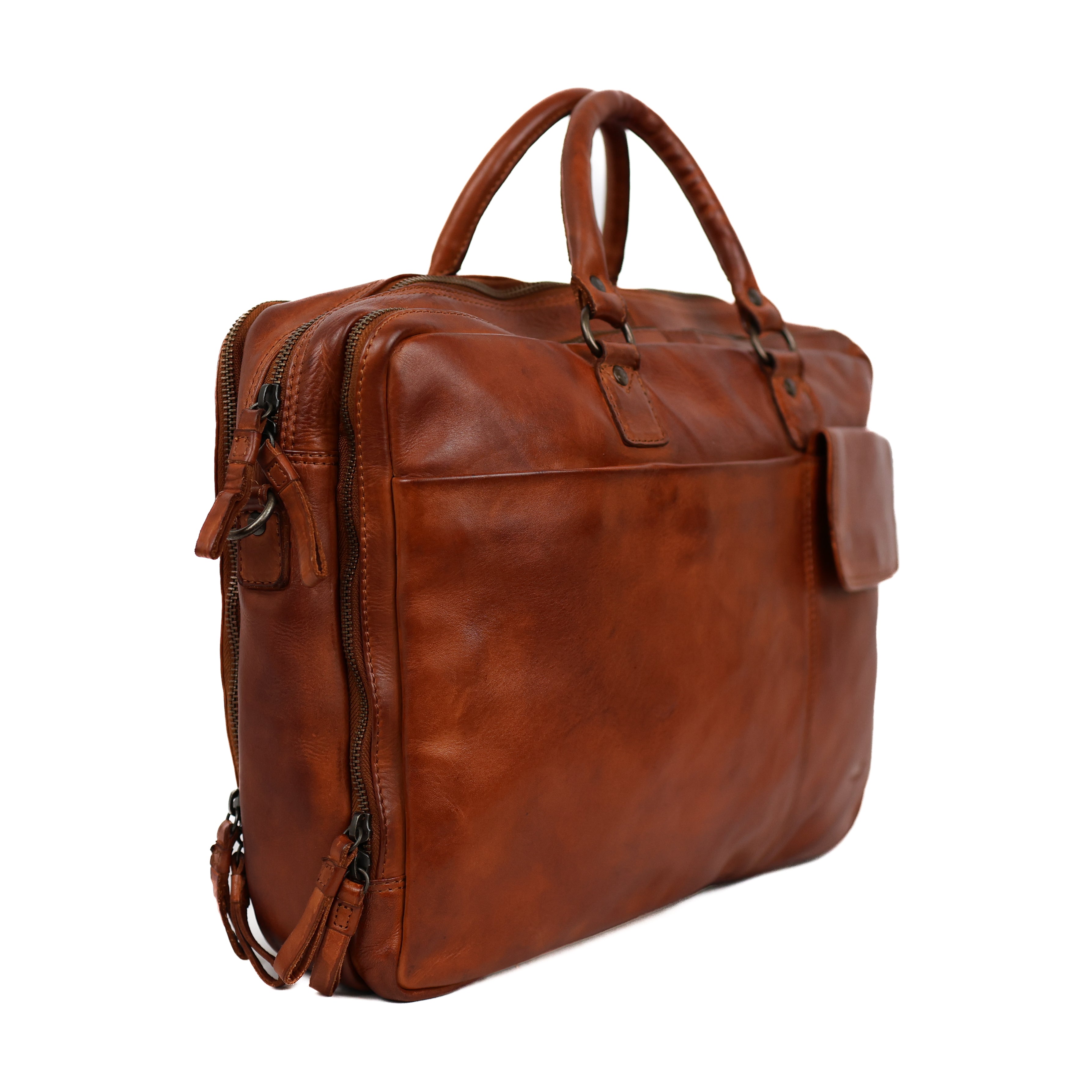 Laptoptas 'Silke' cognac Cognac