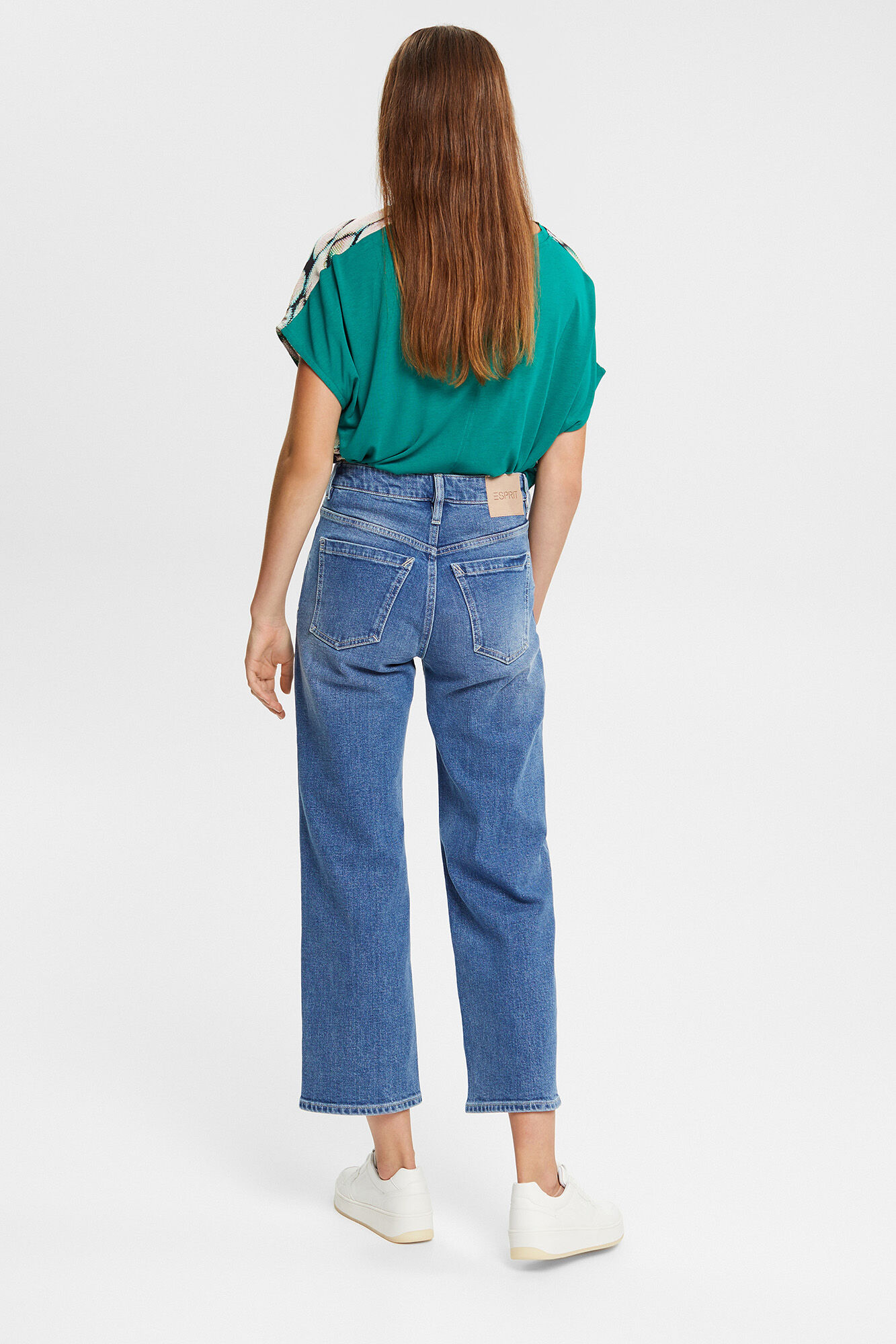 Calça jeans flare de 5 bolsos - Azul
