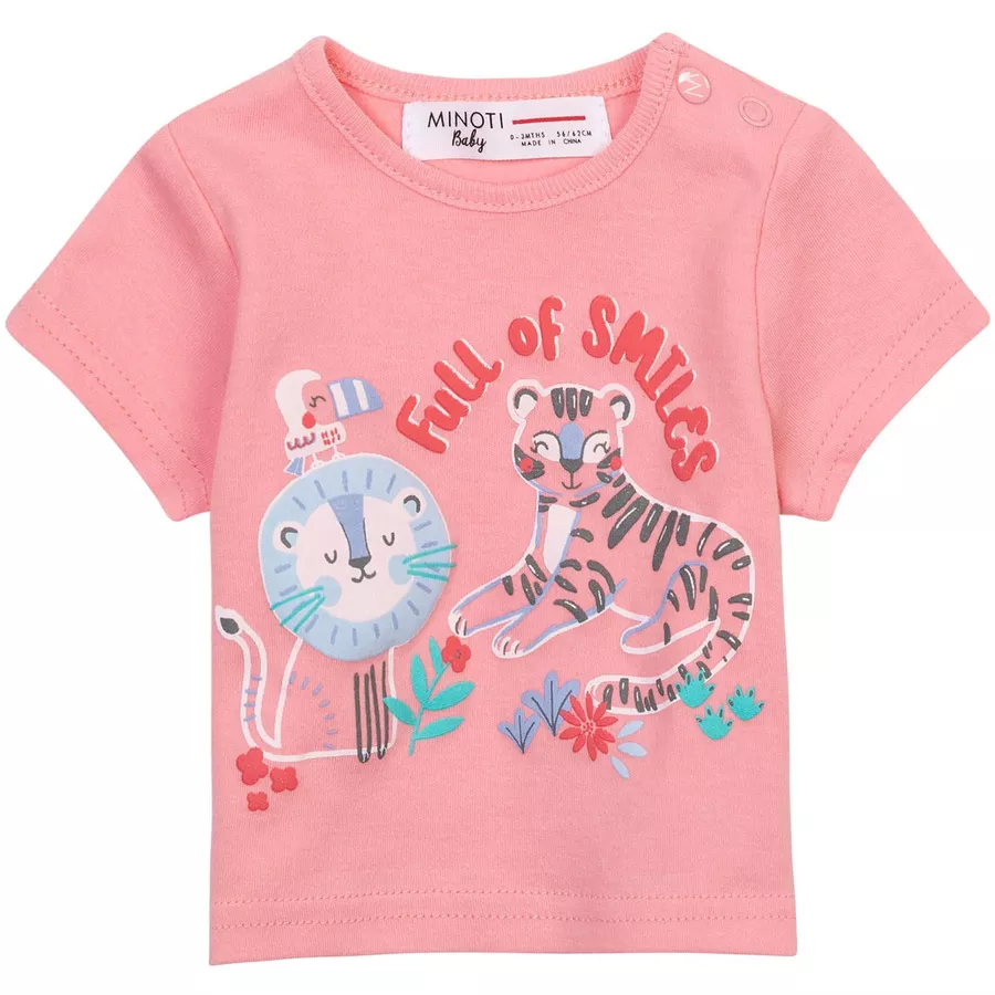 MINOTI 3er-Pack T-Shirts KorallrotApricot