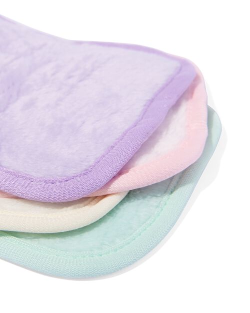 lingettes nettoyantes visage réutilisables avec sachet de lavage et de rangement 8 cm - lot de 4