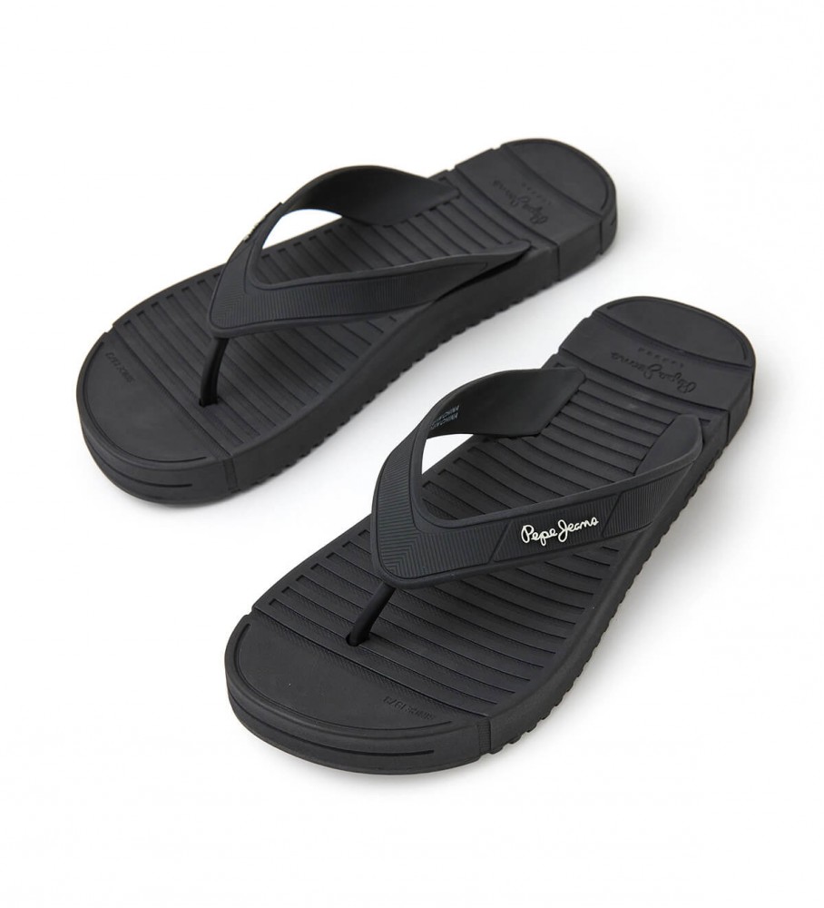 Chinelo preto Pepe Jeans Shore